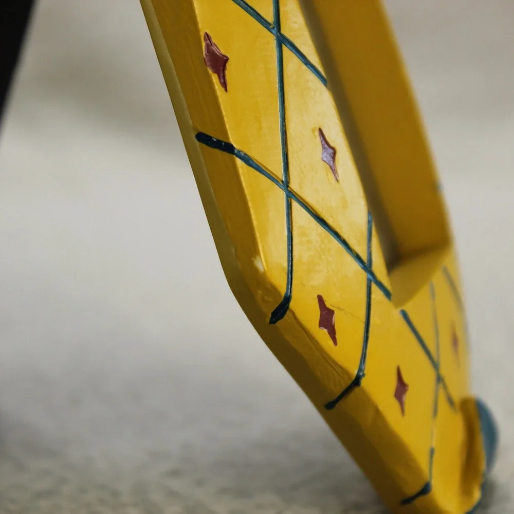 Kohls Necktie Picture Frame Mens Yellow Good Hand Painted Argyle 2-Opening
